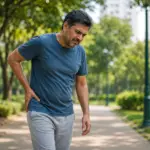 Hip Replacement Surgeon in Raghuvanahalli examining a patient's hip joint mobility